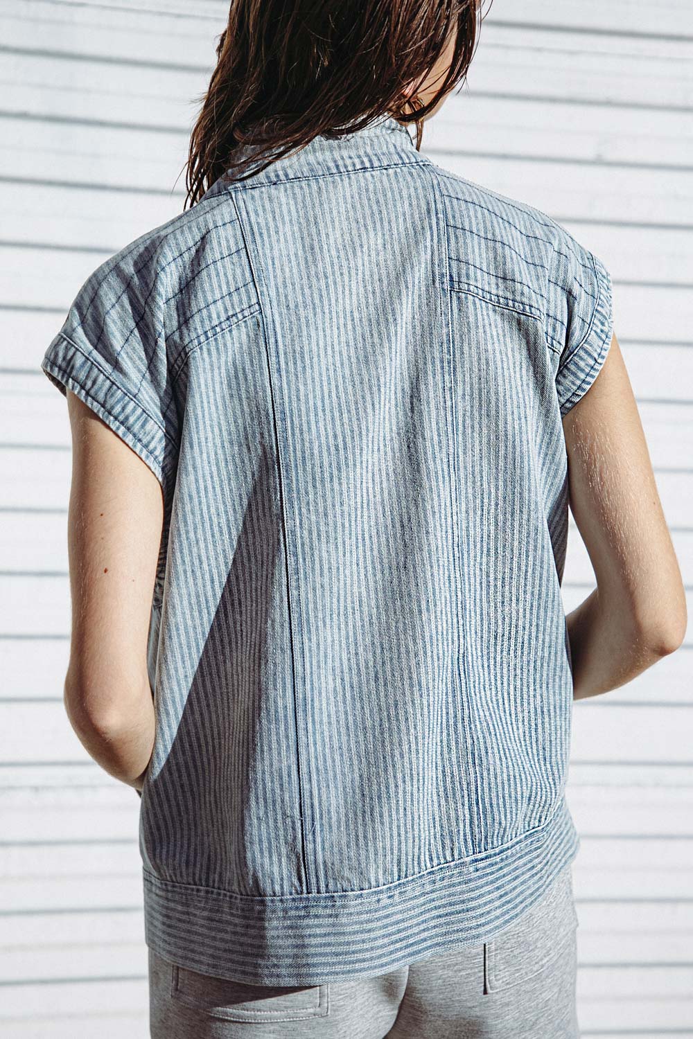 LATE SUMMER NIGHTS DENIM VEST Flying Tomato
